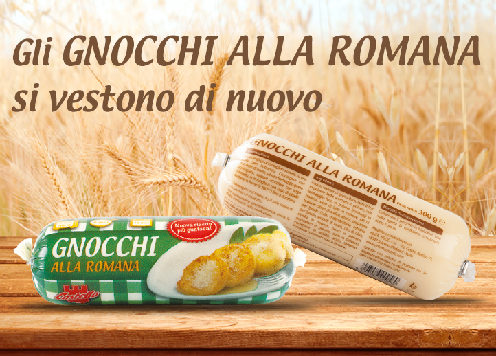 Piatto con gnocchi alla romana