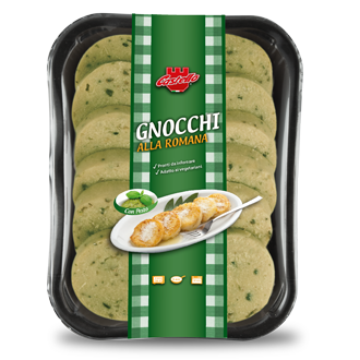 Gnocchi alla romana al pesto formato vassoio