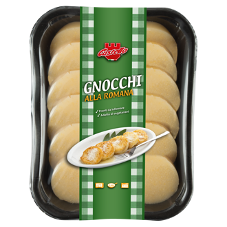 Gnocchi alla romana tradizionali formato vassoio